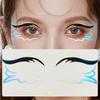 Красочные наклейки для макияжа глаз Лазерная подводка для глаз Брови Искусство на лице Наклейки Наклейки Хэллоуин Год Фестиваль Украшения для вечеринок