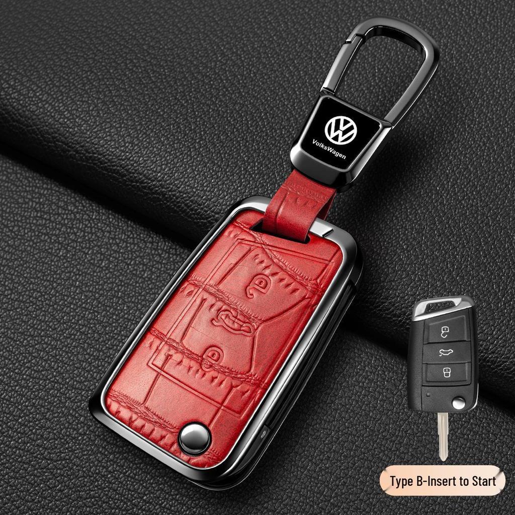 Чехол для ключа и защитный чехол с крючком для Volkswagen Passat 2017-2018.