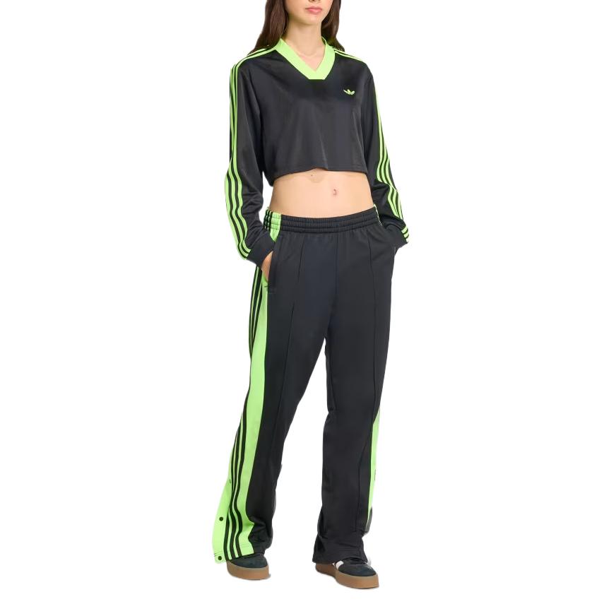 adidas Женский укороченный топ с длинным рукавом Adicolor Soccer Jacquard JV9737