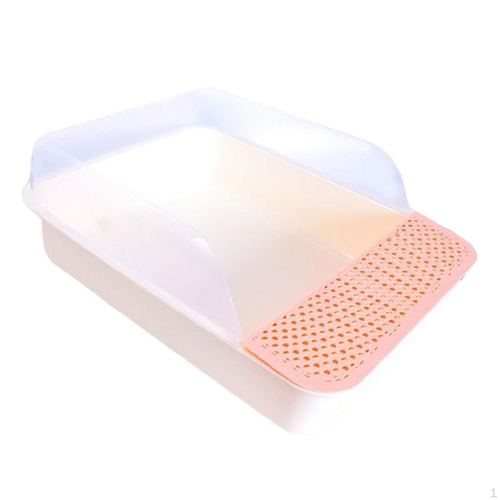 Open Tray Cat Toilet Wear Resistant with High Side Non Anti Splashing Kitty Litter Box Sandbox for