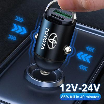 1 шт. 100 Вт/200 Вт автомобильное зарядное устройство USB Type-C адаптер быстрой зарядки для Toyota Camry Corolla Yaris Chr Auris Avensis T25 автомобильные аксессуары