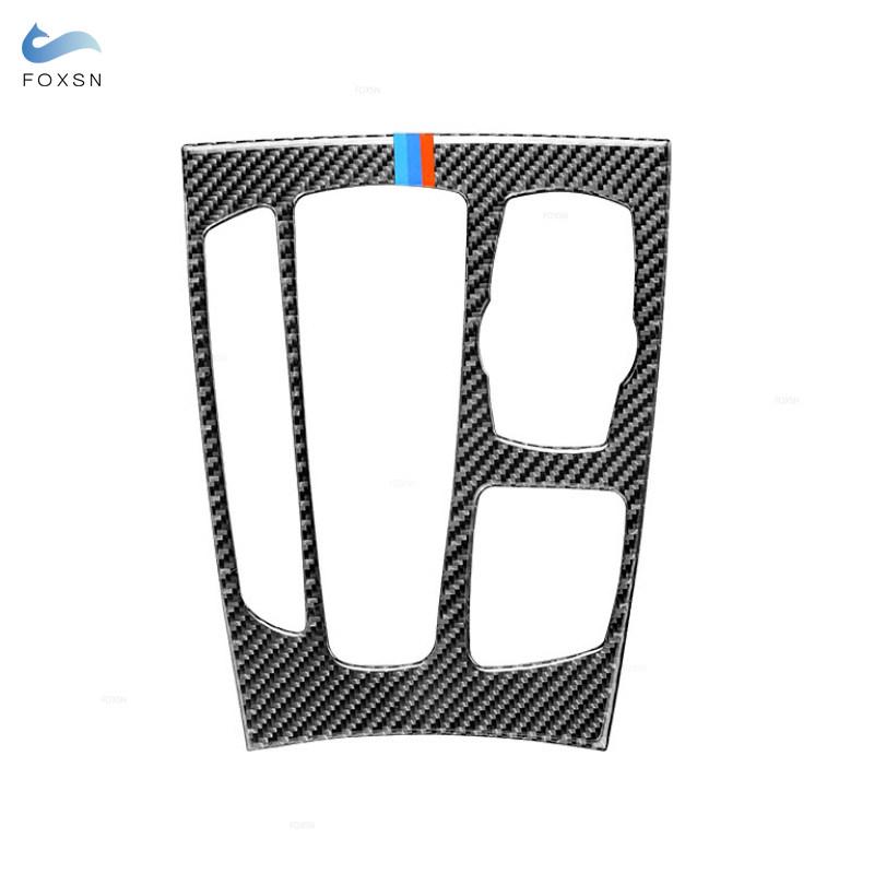 Для BMW X5 X6 F15 F16 2014 2015 2016 2017 рамка панели переключения передач из углеродного волокна автомобиля