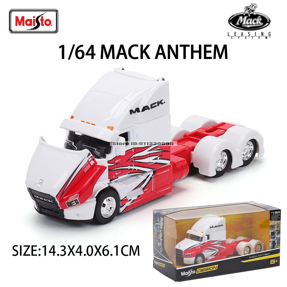 XOM4 Maisto 1:64 International Mercedes-Benz MACK Anthem Trailer model simulation car model alloy car toy male collection gift