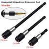 3Pcs/Set 60-150mm Screw Bit Extension Rod Self-locking Sleeve Extension Rod Tool Accessories