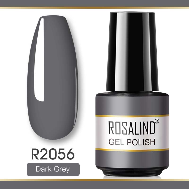 ROSALIND Mini Nail Polish Gel Semipermanent UV Multiple Colors Varnish Hybrid Nail Art Soak Off Top Base Coat Regular Gel Lacquer