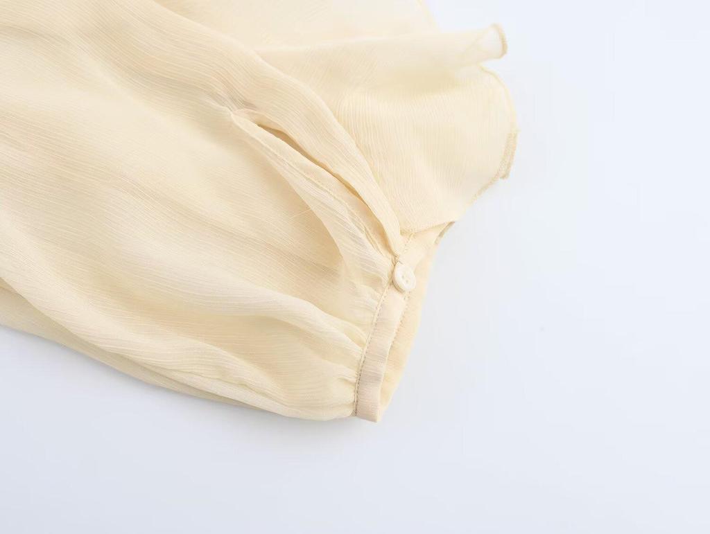 TAOP&ZA Женская летняя блузка с многослойными оборками