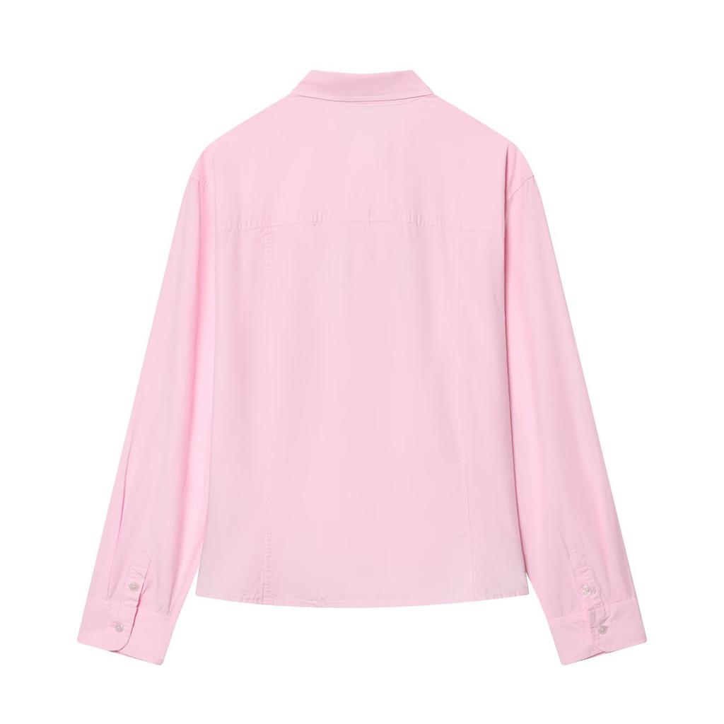 European and American style, new women's clothing, chic, fashionable, minimalist poplin shirt 4772025