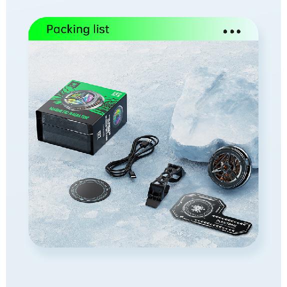 Plextone Ex2/Ex2 Pro Mobile Phone Cooler Mobile Cooling Fan Magnetic Cooler Gaming Radiator Mobile RGB Lighting