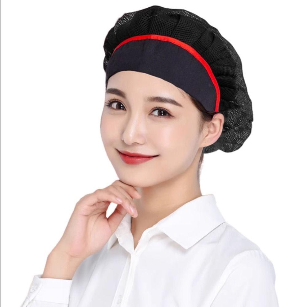 Mesh Chef Hat Work Wear Cooking Hygienic Cap Chic Hair Nets Cap  Food Service