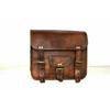 Motorcycle Side Pouch Brown Leather Pouch Saddlebags Saddle Panniers 2 Bags