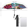 1 Pack Automatic Umbrella Featuring Water Repellency And Stable Ribs For Outdoor Travel With Graffiti Inspired Feel