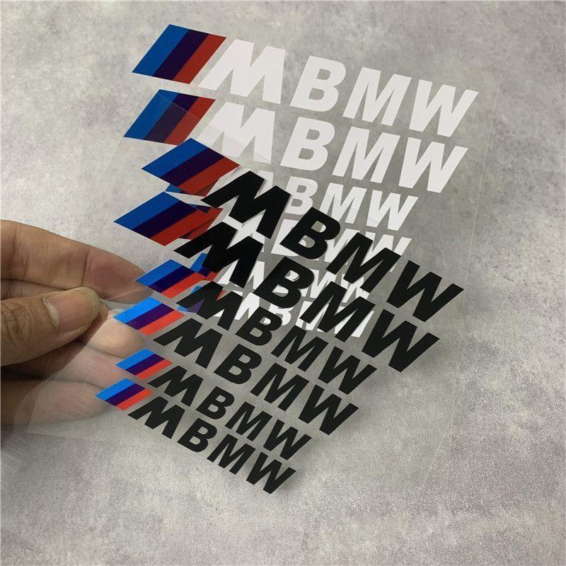 6PCS Car Brake Decorative Stickers Wheel Hub Styling Decals For BMW M X1 X3 X5 X6 X7 M3 E84 E83 F25 E91 E60 E30 E90 Accessories FG2
