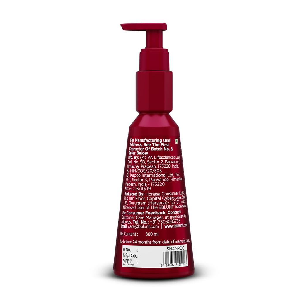 BBLUNT 7 in 1 Repair & Revive Shampoo 300ml for Hair Damage Repair with Ceramides & Argan Oil