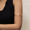 Fashion Women's Multilayer Metal Wires Strings Open Bangle Wide Cuff Bracelet Girls Fashion Jewelry Accessories Best Gift