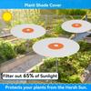 Plant Shade Cover Plant Sun Umbrella Plant Sun Shade Umbrella Plastic Rain Proof Wind Proof Plant Shade Cover for Summer Garden