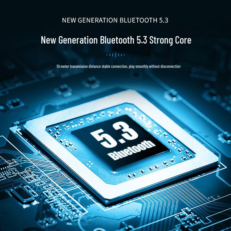 Новый стиль костной проводимости Bluetooth 5.3 Спортивные наушники-вкладыши с ультрадолгим временем работы от аккумулятора
