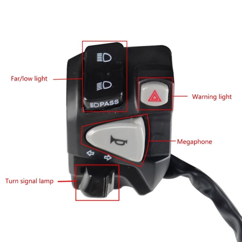 Переключатель на руле мотоцикла для 150, кнопка управления дальним/ближним светом, сменный звуковой сигнал поворотника с проводкой