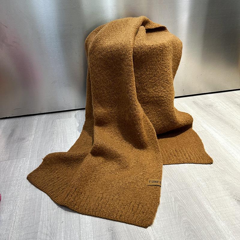 Autumn and Winter New Versatile Thickened Warm Long High-end Scarf Student Simple Atmosphere Shawl Scarf
