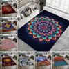 Ковер с узором «Цветок мандалы» в стиле Богемии, декор для гостиной, напольный коврик, нескользящий, впитывающий воду, для дома, кухни, ванной комнаты, коврик для ног