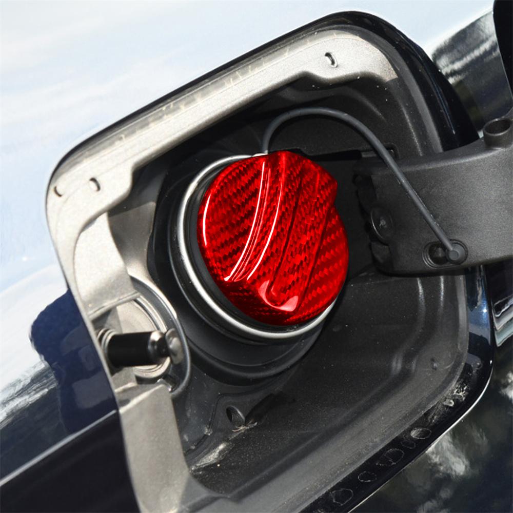 Carbon Fiber Fuel Tank Cap Cover For BMW 1 3 4 5 6 7 Series E39 E46 E70 E90 Red