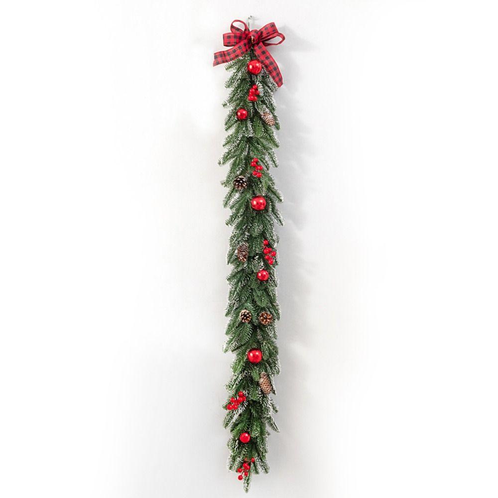 Pinecones Xmas Tree Garland DIY Window Hanging Decor Pendant Wall Hanging Floral Wreath Window