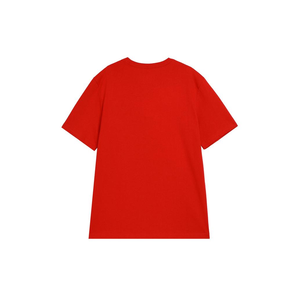 Jordan Jumpman Air T Shirts Men's Red Crew Neck Moderate Straight Fit DC7486-687