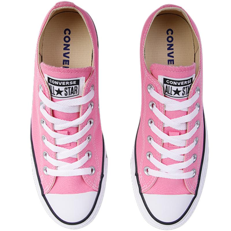 Converse Chuck Taylor All Star Стильные и Удобные Низкие Эспадрильи Унисекс Розовые и Белые