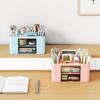 Desktop Stationery Organizer: Student Desk Drawer & Pen Holder Set