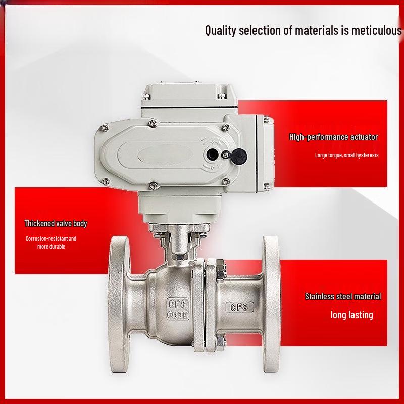 Yunduo DN40 Cast Steel Electric Flanged Ball Valve
