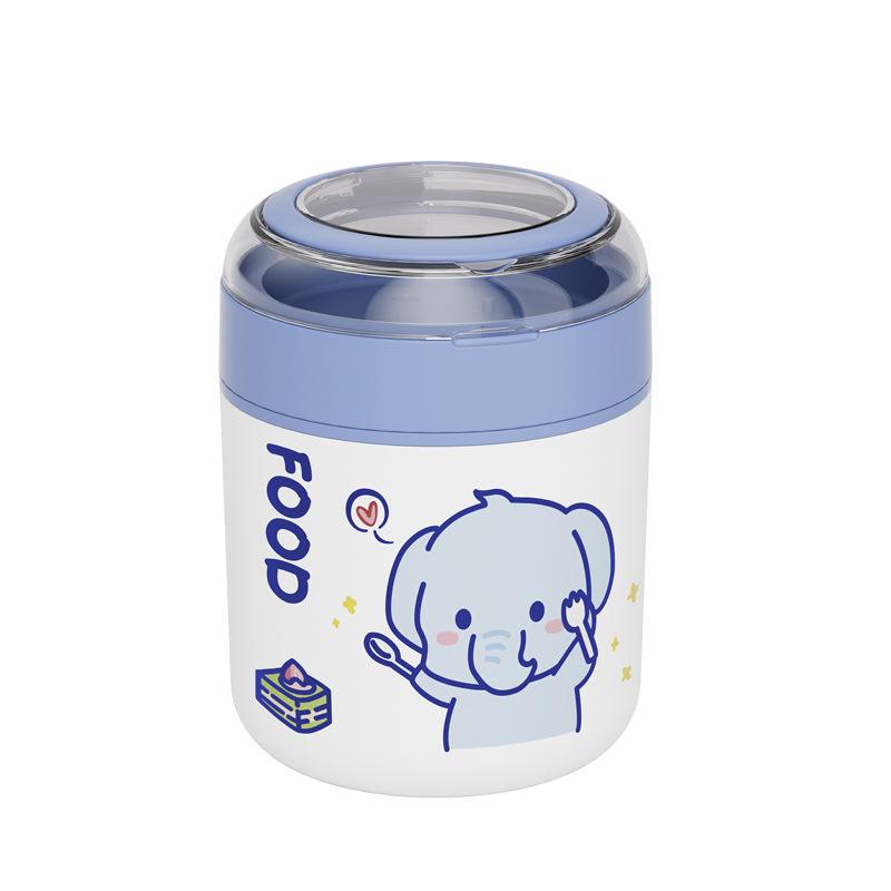 Creative Stainless Steel Insulated Soup and Cereal Cup - Portable Mini Meal Replacement Pot for Office Workers