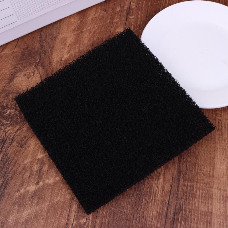 5Pcs 13*13*1Cm Universal Black Activated Carbon Foam Sponge Air Filter Impregnated Sheet Pad Filter Sponge Pads