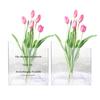 Clear Book Vase Water Planting Flowers Hydroponic Plants Vase Aesthetic Living Room Bedroom Home Office Decoration Book Lovers Gifts