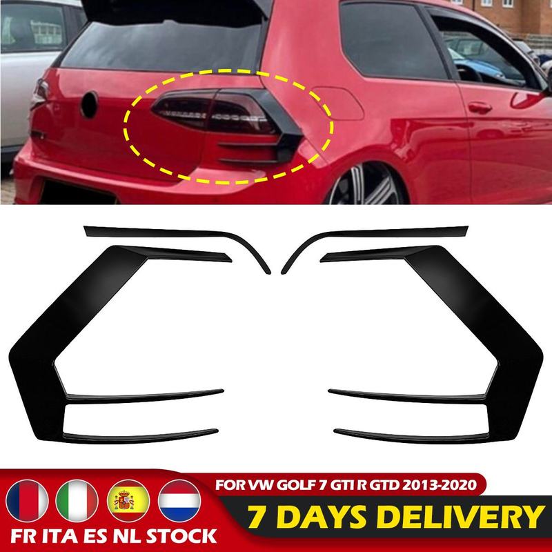 1 пара сплиттеров заднего бампера канарды для VW Golf 7 7.5 MK7 MK7.5 GTI R GTD R400 2012- Спойлер заднего фонаря Накладка стоп-сигнала