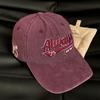 Washed Cotton Baseball Cap Women Men Unisex Embroidered Letter Black Grey Wide Brim Dad Hat Casual Outdoor Sport Trucker Cap