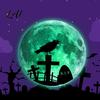 Easy Peel Wall Art Halloween Glow in The Dark Stickers Moon Bat Tombstone Raven Removable PVC Decals Ghost Decals Waterproof Window Clings