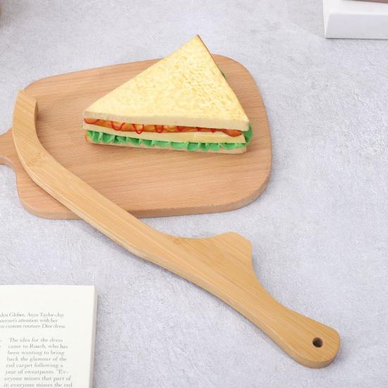 Bread Slicer for Homemade Bread Right/Left-Handed Serrated Knife with Wooden Handle Stainless Steel Bread Cutter for Bagels