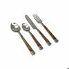 Stainless Steel and Acacia Cutlery DKD Home Decor