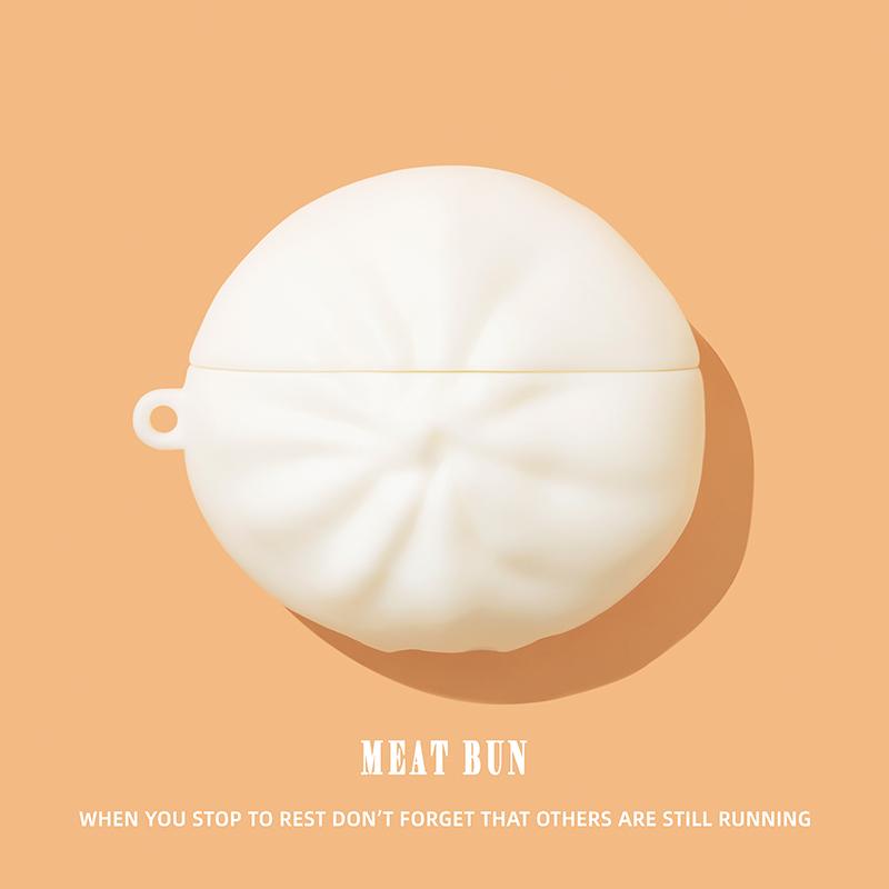 3D Пельмень Чехол для AirPods 4 Силиконовый Мягкий Чехол для Apple AirPods Pro 2 Зарядный Бокс Мультяшный Чехол для AirPods 3