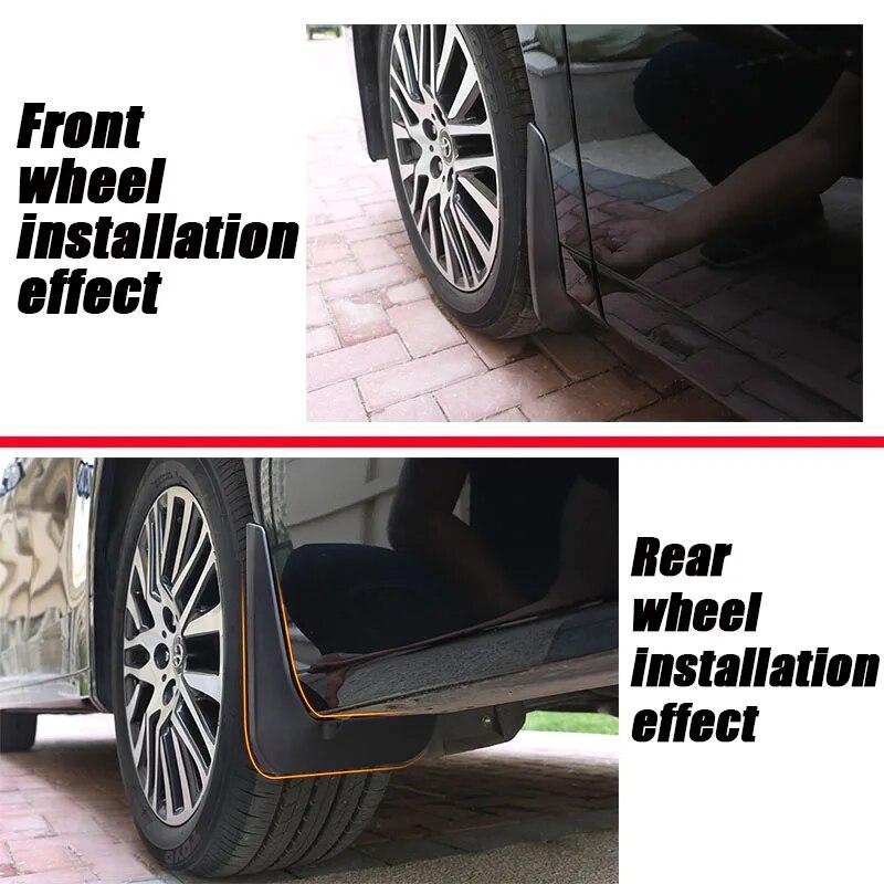 For TOYOTA Alphard 2011- Mud Guards Car Mud Flaps Fender Splash Guard Alphard Mudguards Alphard Mud Flap 4PCS