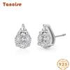 Танциз стерлингового серебра 925 пробы циркон серьги серьги-капли для женщин подарки на свадьбу