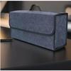 Soft Felt Car Trunk Organizer with Anti-Slip Compartments - Large Capacity Storage Box with Handles, Multi-Use Organizer for SUV