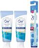 Зубная паста Ora2 Me Stain Clear от желтизны и цветного неприятного запаха изо рта 130 г x 2 шт. зубная щетка 3 шт. ассорти [Квази-лекарство] [Натуральная мята]