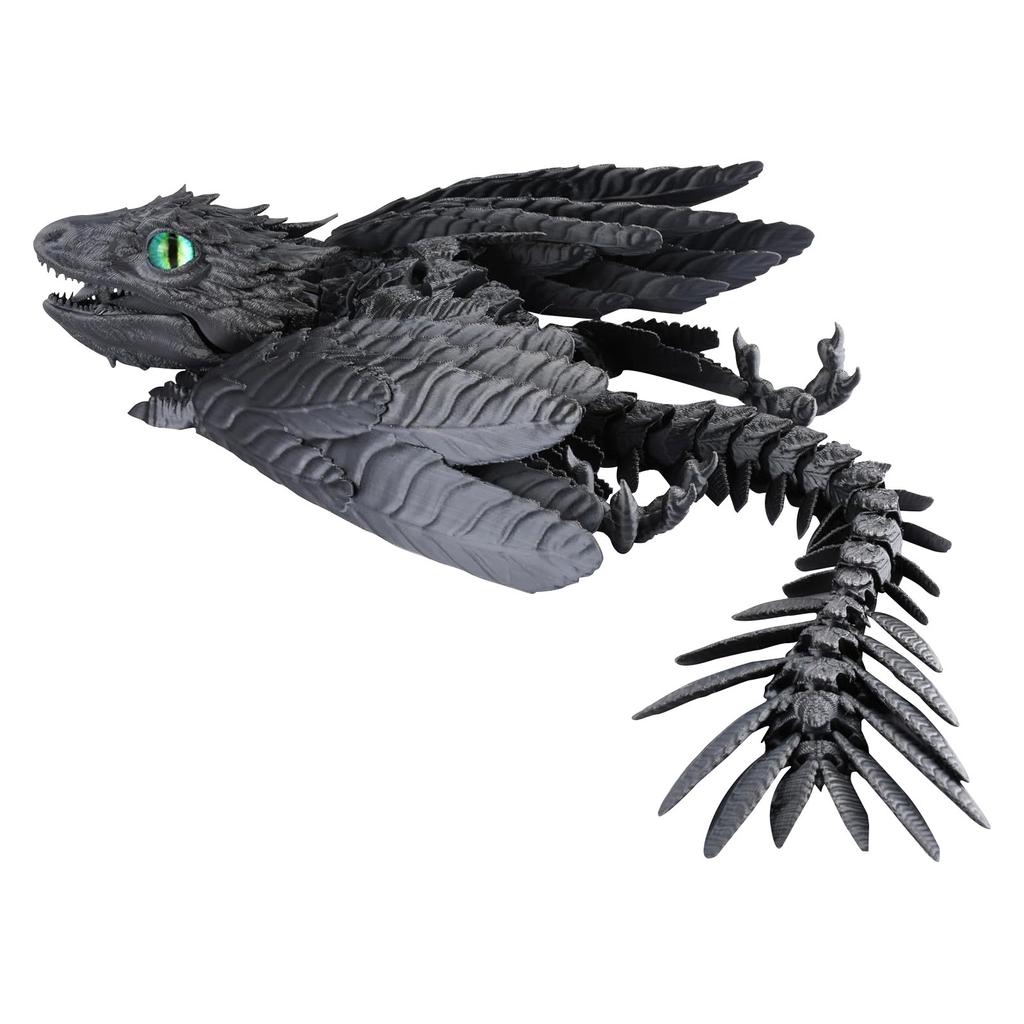 Пернатый дракон, 3D-печатный дракон, шарнирный дракон, дракон, 3D-печатная игрушка, настольный питомец