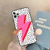 Lightning Bolt Pattern Case For iPhone 17 Air 14 16 15 11 12 13 Pro Max 12 mini XR 15 16 Plus 16e Back Cover Shell