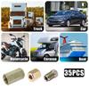 uxcell Motorcycle Brake Line Tube Fittings Brake Line Union Durable Brake Pipe Connector 4.8mm Hydraulic 35pcs