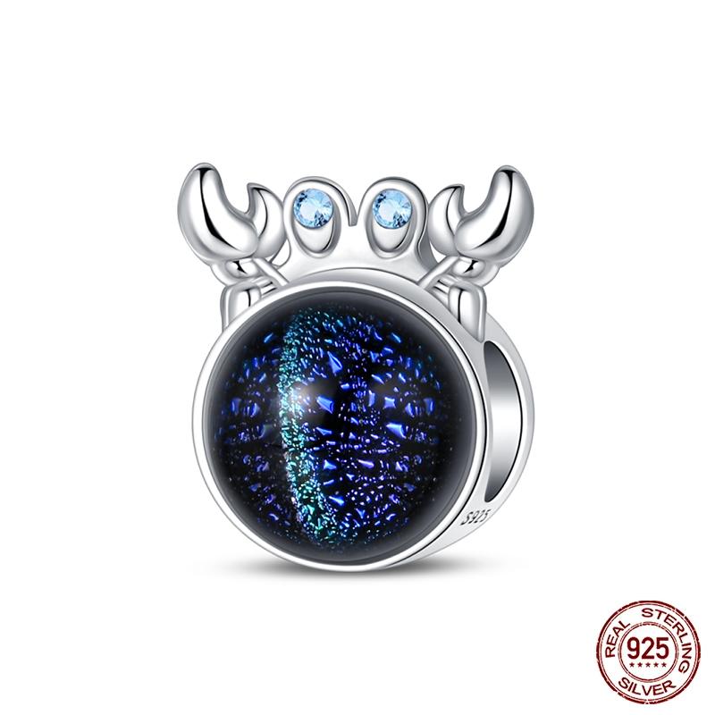 Оригинальные бусины-шармы серии Magic Color Chameleon Luminous из стерлингового серебра 925 пробы, подходящие для браслета, сделай сам, ювелирные изделия, подарки