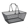 Корзина для покупок с ручками Металлическая проволока Износостойкая Портативное хранение для