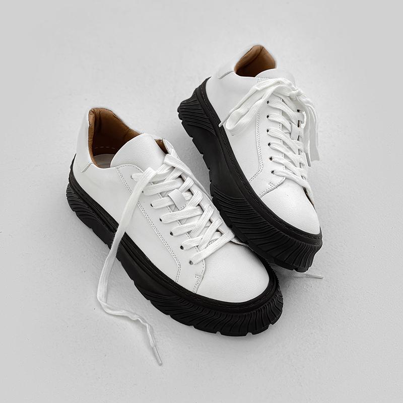 Модная мужская повседневная белая обувь на шнуровке, оригинальные кожаные балетки, дизайнерские кроссовки на платформе, молодежная уличная обувь, zapatos