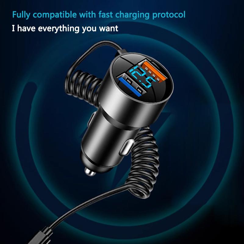 2026 Hot Interior Stickers Car Interior 3 In 1 Fast Charger USB Data Cable Accessories For Lexus ES RX NX LS UX LM LX GX LC RZ I