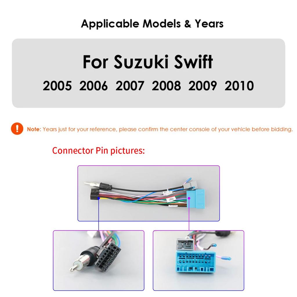 Hizpo Carplay 4G 2 Din Android 14 Интеллектуальный автомобильный мультимедийный плеер для Suzuki Swift 2005-2010 Навигация GPS Автомагнитола Стерео DSP BT SWC DVR Камера